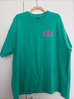 Blue 84 Dole Plantation Hawaii Pineapple Graphic T-Shirt Teal Women’s XXL